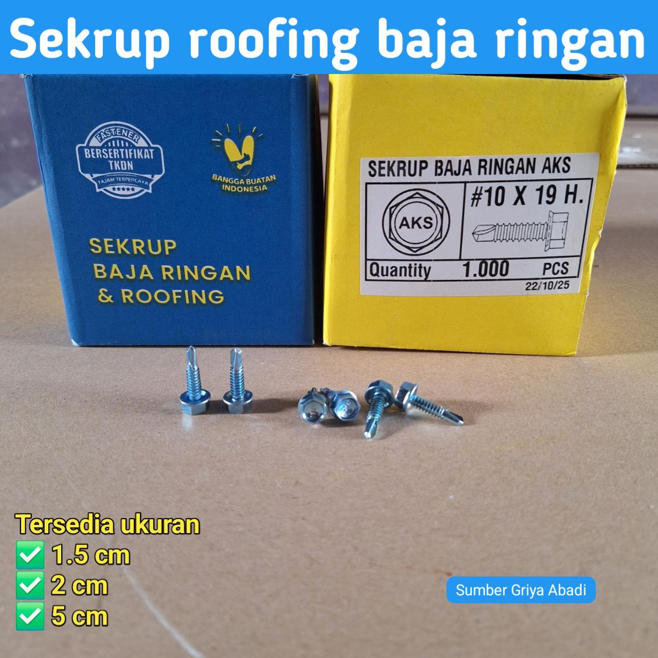 Baut Sekrup Baja Ringan Super Tajam Berbagai Ukuran
