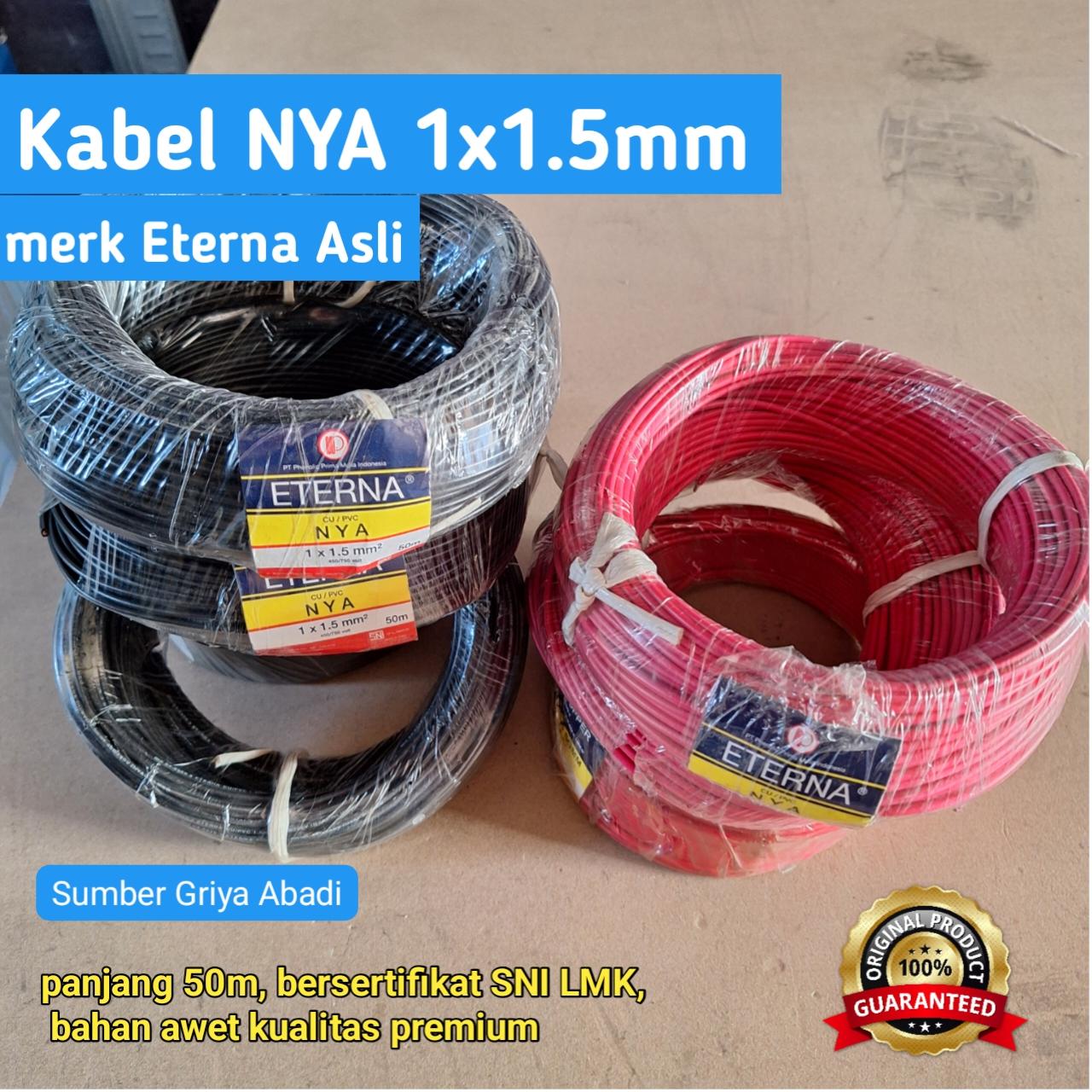 Kabel NYA Eterna 1x1.5mm 50 Meter