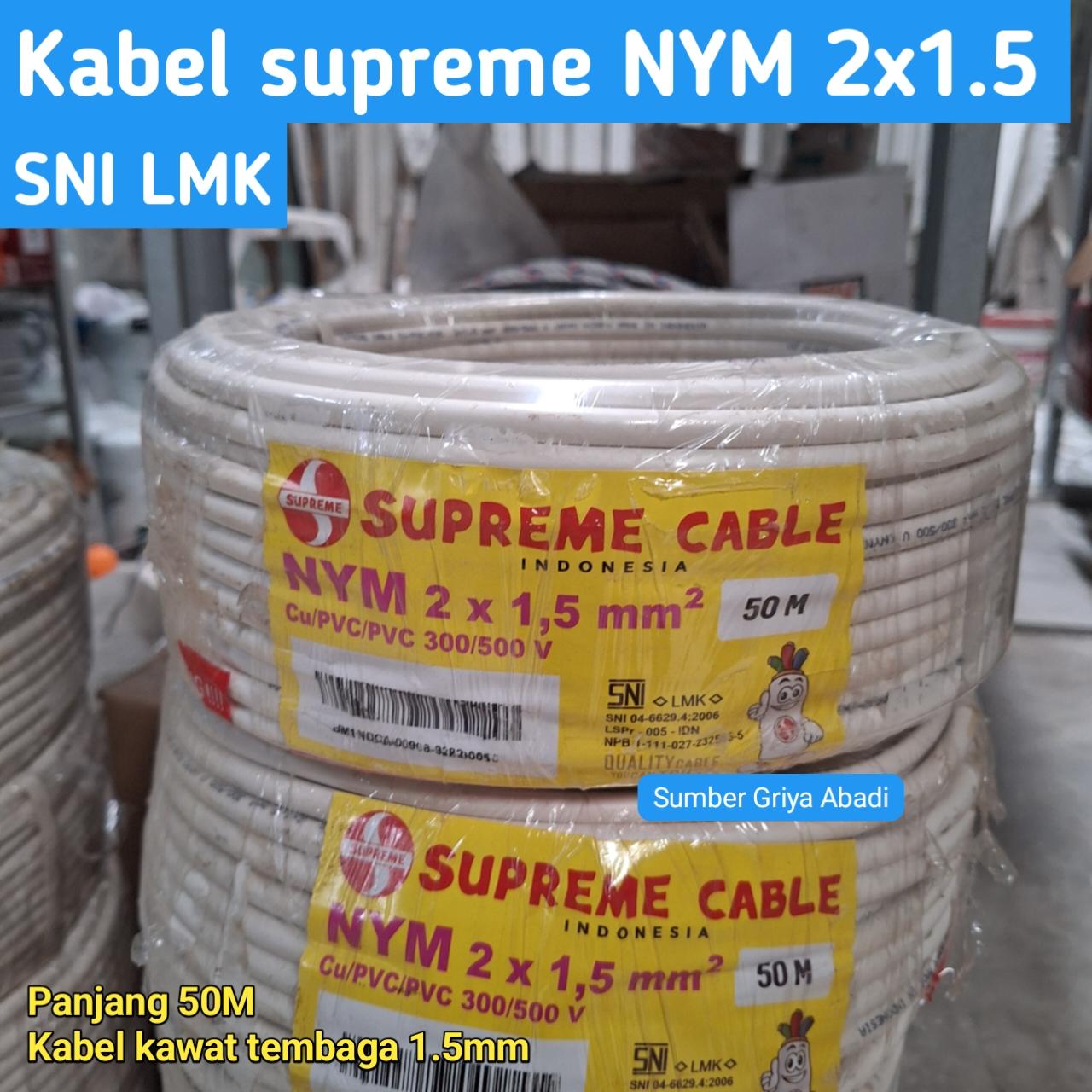 Kabel Supreme NYM 2X1,5mm 3x1,5mm 2x2.5mm SNI LMK