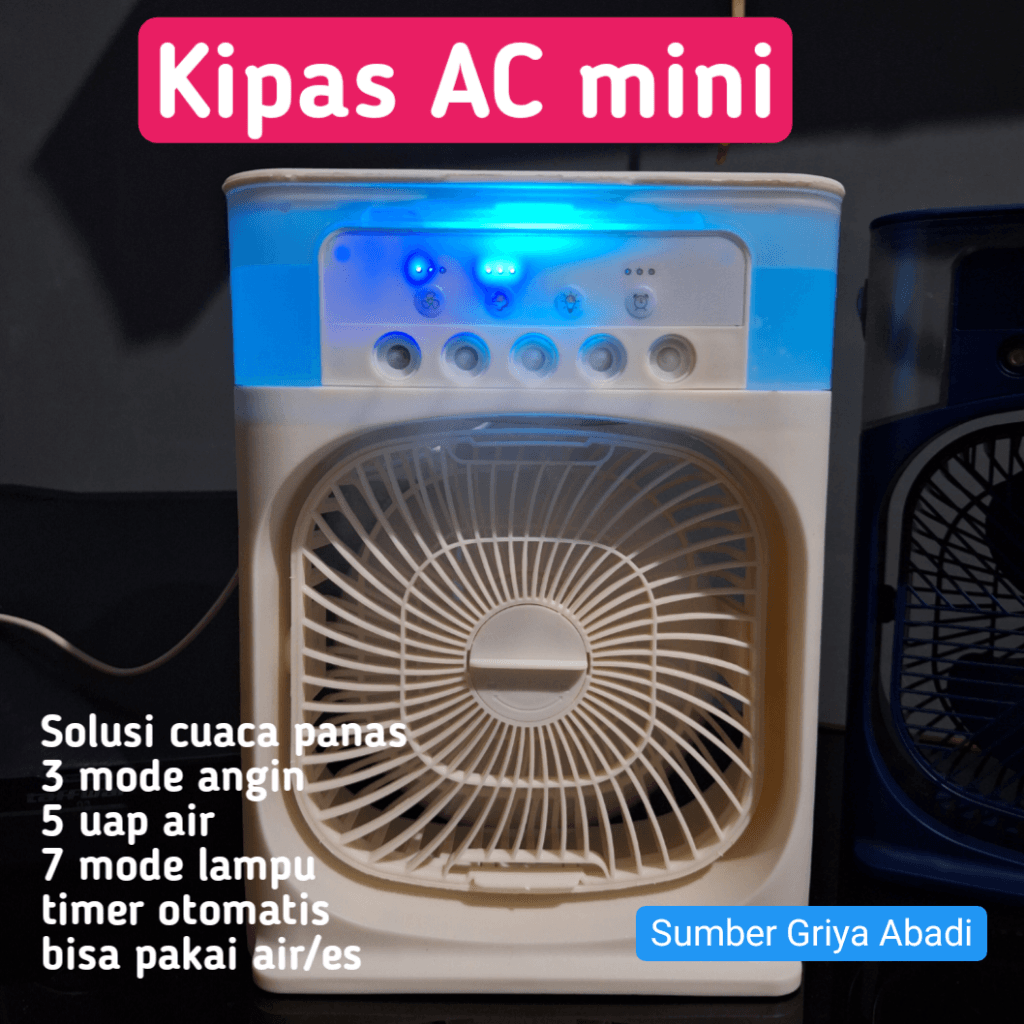 Fitur produk Kipas AC Mini Portabel | Sumber Griya Abadi