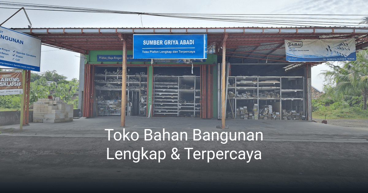 Tampilan toko Sumber Griya Abadi